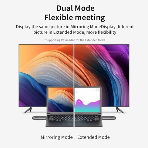 جهاز إرسال واستقبال HDMI لاسلكي، التوصيل والتشغيل المحمول 2.4G/5G طقم موسع HDMI لاسلكي لبث الفيديو والصوت إلى الشاشة من الكمبيوتر المحمول/الكمبيوتر الشخصي/صندوق التلفزيون/جهاز العرض in Kuwait