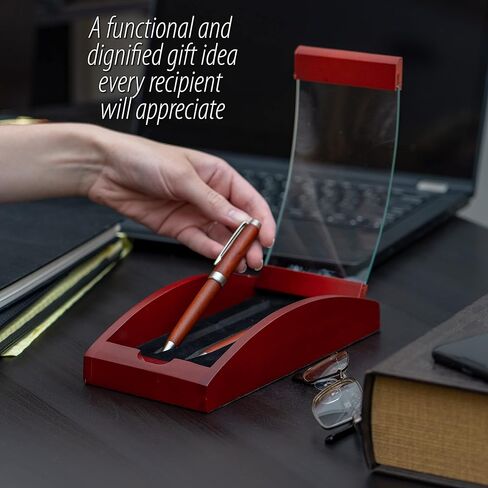 مجموعة أقلام وقلم رصاص وفتاحة رسائل من BF Systems Alex Navarre في علبة خشبية وزجاجية in Kuwait