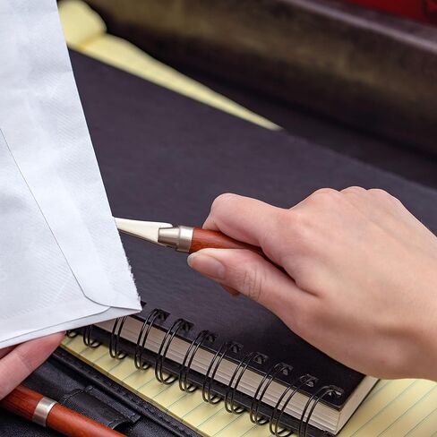 مجموعة أقلام وقلم رصاص وفتاحة رسائل من BF Systems Alex Navarre في علبة خشبية وزجاجية in Kuwait