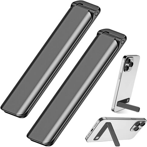 Kinizuxi Cell Phone Kickstand,Vertical and Horizontal Aluminum Phone Stand for Desk,Adjustable Phone Holder Stand for Desk Compatible with iPhone 14/13/12/11Samsung Huawei All Smartphones-Black in Saudi Arabia