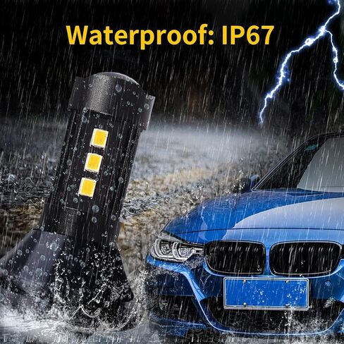 1157 Error Free Switchback DRL LED Turn Signal Light Bulbs White and Amber Output Black Body No Hyper Flash With Built-In Resistors in Saudi Arabia