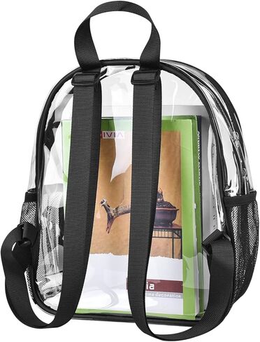 حقيبة ظهر شفافة صغيرة معتمدة من الاستاد خفيفة الوزن شفافة من خلال حقيبة ظهر صغيرة للحفلات الموسيقية والعمل الرياضي in Kuwait