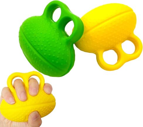 قطعتان من كرة الإصبع لتمرين قبضة اليد الناعمة من البولي يوريثان، كرة تمرين لتقوية قبضة اليد وكرات الضغط للبالغين، كرة علاج لتشنجات اليد والتعافي in Kuwait