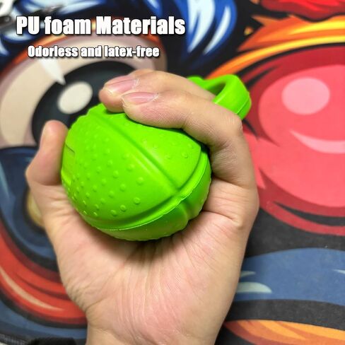 قطعتان من كرة الإصبع لتمرين قبضة اليد الناعمة من البولي يوريثان، كرة تمرين لتقوية قبضة اليد وكرات الضغط للبالغين، كرة علاج لتشنجات اليد والتعافي in Kuwait