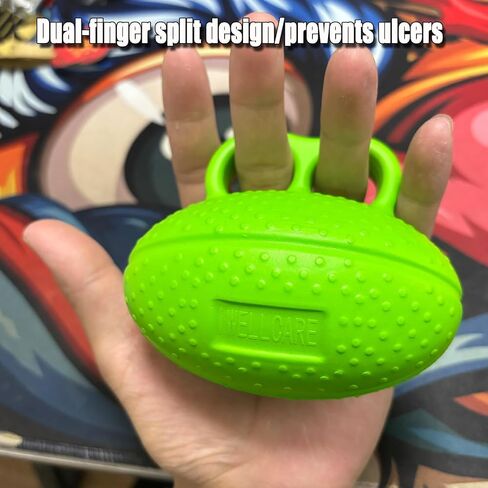 قطعتان من كرة الإصبع لتمرين قبضة اليد الناعمة من البولي يوريثان، كرة تمرين لتقوية قبضة اليد وكرات الضغط للبالغين، كرة علاج لتشنجات اليد والتعافي in Kuwait