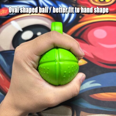 قطعتان من كرة الإصبع لتمرين قبضة اليد الناعمة من البولي يوريثان، كرة تمرين لتقوية قبضة اليد وكرات الضغط للبالغين، كرة علاج لتشنجات اليد والتعافي in Kuwait