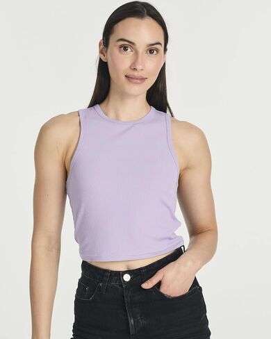 Real Essentials 5 Pack: Women's Ribbed Sleeveless Cropped Racerback Tank Top Casual Crop Top in Saudi Arabia