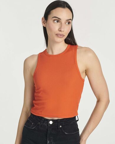 Real Essentials 5 Pack: Women's Ribbed Sleeveless Cropped Racerback Tank Top Casual Crop Top in Saudi Arabia