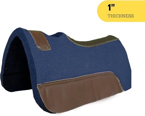 20" x 20" Synthetic Felt Performance Miniature Saddle Pad with Wear Leathers for Horse Saddle Available in 1" Thickness in Saudi Arabia