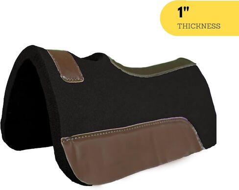 20" x 20" Synthetic Felt Performance Miniature Saddle Pad with Wear Leathers for Horse Saddle Available in 1" Thickness in Saudi Arabia