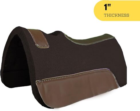20" x 20" Synthetic Felt Performance Miniature Saddle Pad with Wear Leathers for Horse Saddle Available in 1" Thickness in Saudi Arabia