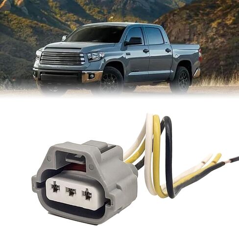 3-Wire Turn Signal Connector Socket Plug Harness Front Turn Signal Light Bulb Socket Harness Compatible with Toyota Tacoma Tundra (#90075-60060 9007560060) in Saudi Arabia