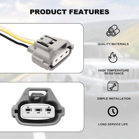 3-Wire Turn Signal Connector Socket Plug Harness Front Turn Signal Light Bulb Socket Harness Compatible with Toyota Tacoma Tundra (#90075-60060 9007560060) in Saudi Arabia