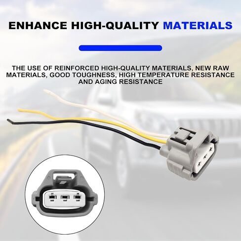 3-Wire Turn Signal Connector Socket Plug Harness Front Turn Signal Light Bulb Socket Harness Compatible with Toyota Tacoma Tundra (#90075-60060 9007560060) in Saudi Arabia