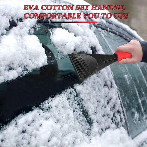 Ice Scrapers for Car Windshield, Scratch Free Ice, Snow, Frost, Removal Tool with Foam Handle, Effective and Durable Ice Scraper for Car, SUV, Truck, Window in Saudi Arabia