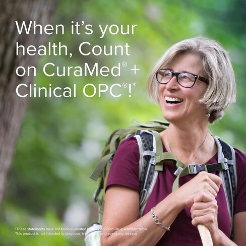Terry Naturally CuraMed + Clinical OPC - 60 كبسولة هلامية - مع BCM-95 الكركمين ومستخلص بذور العنب الفرنسي VX1 - غير معدل وراثيًا، خالي من الغلوتين - 30 وجبة in Saudi Arabia