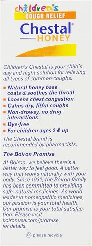 Boiron Children's Chestal for Cough Syrup, Honey, 4.20 Ounce in Saudi Arabia