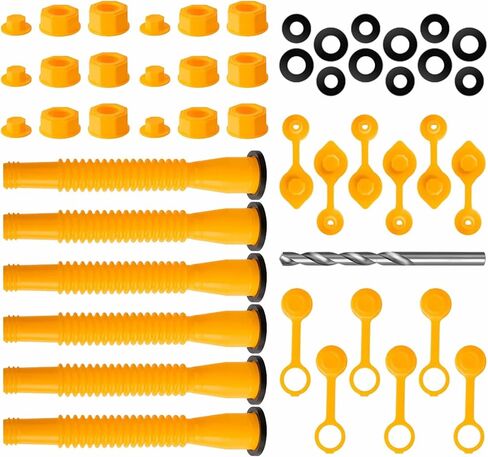 49 قطعة بديلة لفوهة علب الغاز، فوهات علب الغاز للبنزين 5 جالون، مجموعة فوهات علب الغاز ذات الطراز القديم، فوهة علب الغاز سهلة الاستخدام، فوهات علب الغاز البديلة التي تناسب معظم خزانات الغاز. in Kuwait
