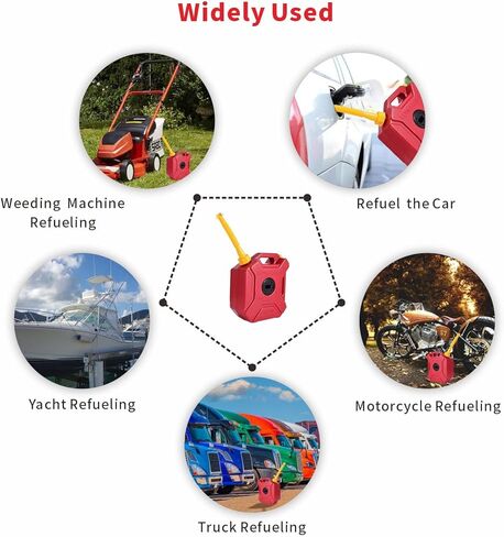 49 قطعة بديلة لفوهة علب الغاز، فوهات علب الغاز للبنزين 5 جالون، مجموعة فوهات علب الغاز ذات الطراز القديم، فوهة علب الغاز سهلة الاستخدام، فوهات علب الغاز البديلة التي تناسب معظم خزانات الغاز. in Kuwait