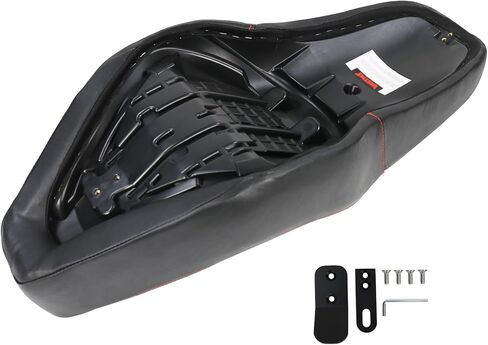 وسادة خياطة ماسية لمقعد الراكب من قطعة واحدة متوافقة مع Honda CMX 300 500 CMX300 CMX500 Rebel300 Rebel500 2017-2023 (خياطة حمراء، نمط ماسي) in Kuwait