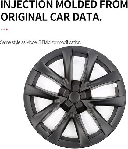 مجموعة واقيات العجلات مقاس 18 بوصة من Hubcaps مكونة من 4 قطع متوافقة مع ملحقات Tesla Model 3 2017-2023 (18 بوصة) in Kuwait