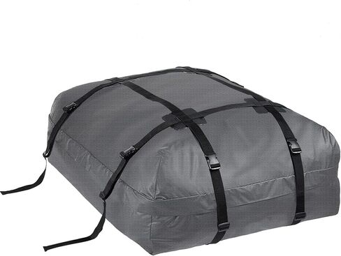 Rooftop Cargo Carrier, PI Store Waterproof Car Roof Bag with Protective Mat, Extra 15 Cubic Foot Storage Carriers for All Cars with/Without Roof Racks, Gift for Men, Cover Only in Kuwait