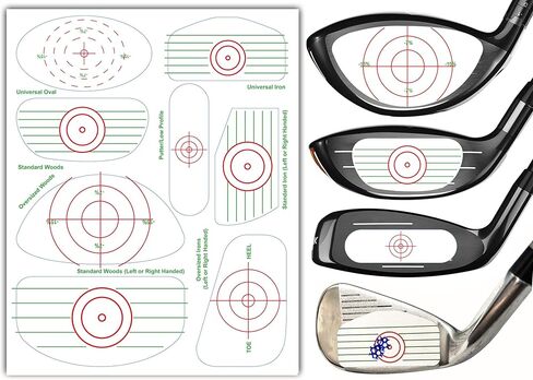 ملصقات شريط تأثير لسائقي نادي الجولف ومسجل ضرب الكرة 120 قطعة من ملصقات تأثير الجولف لمكاوي تدريب التأرجح والأخشاب والمضرب، وملصقات وجه النادي تساعد على ممارسة تأرجح الجولف in Kuwait