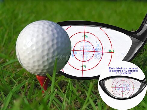 ملصقات شريط تأثير لسائقي نادي الجولف ومسجل ضرب الكرة 120 قطعة من ملصقات تأثير الجولف لمكاوي تدريب التأرجح والأخشاب والمضرب، وملصقات وجه النادي تساعد على ممارسة تأرجح الجولف in Kuwait