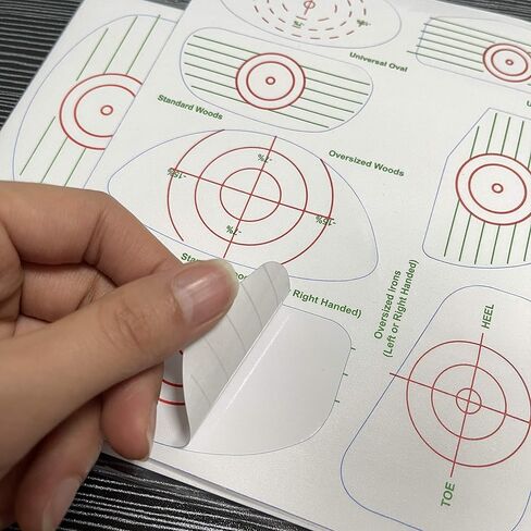 ملصقات شريط تأثير لسائقي نادي الجولف ومسجل ضرب الكرة 120 قطعة من ملصقات تأثير الجولف لمكاوي تدريب التأرجح والأخشاب والمضرب، وملصقات وجه النادي تساعد على ممارسة تأرجح الجولف in Kuwait