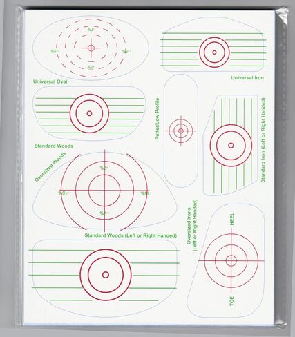 ملصقات شريط تأثير لسائقي نادي الجولف ومسجل ضرب الكرة 120 قطعة من ملصقات تأثير الجولف لمكاوي تدريب التأرجح والأخشاب والمضرب، وملصقات وجه النادي تساعد على ممارسة تأرجح الجولف in Kuwait