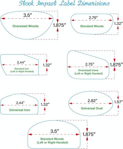 ملصقات شريط تأثير لسائقي نادي الجولف ومسجل ضرب الكرة 120 قطعة من ملصقات تأثير الجولف لمكاوي تدريب التأرجح والأخشاب والمضرب، وملصقات وجه النادي تساعد على ممارسة تأرجح الجولف in Kuwait