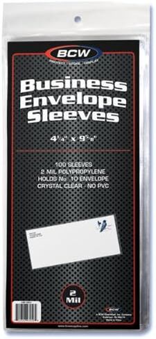 BCW 1-BE10SLV New Business Envelope #10 Sleeves in Saudi Arabia