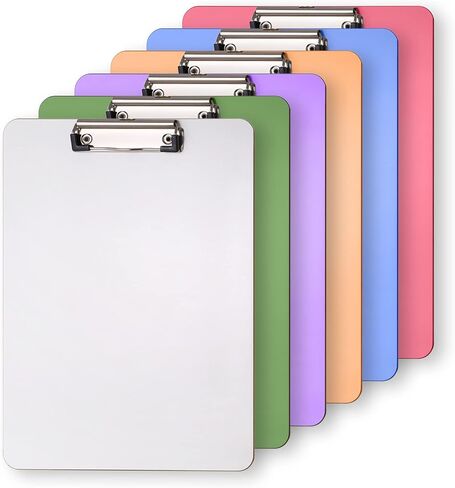 6 عبوات من ألواح الحافظة الخشبية المعاد تدويرها، ألواح الحافظة المكتبية، ألوان متنوعة، حجم حرف A4 قياسي، صديقة للبيئة in Kuwait