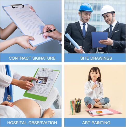 6 عبوات من ألواح الحافظة الخشبية المعاد تدويرها، ألواح الحافظة المكتبية، ألوان متنوعة، حجم حرف A4 قياسي، صديقة للبيئة in Kuwait