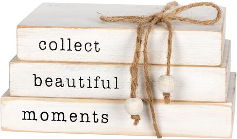 Stratton Home Decor Decorative Stylish Wooden Books to Elevate Any Room | Book Decor for Mantels and Countertops | 8"x3.5"X5" in Saudi Arabia