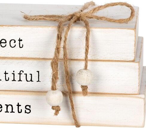 Stratton Home Decor Decorative Stylish Wooden Books to Elevate Any Room | Book Decor for Mantels and Countertops | 8"x3.5"X5" in Saudi Arabia