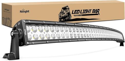 Nilight - 10001S-A 36W LED Light Bar Spot LED Lights Led Bar Driving Fog Lights Jeep Off Road Lights, 2 Years Warranty in Saudi Arabia