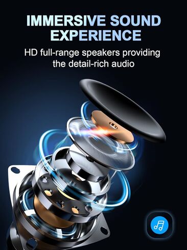 مكبرات صوت الكمبيوتر، مكبرات صوت ستيريو HiFi بقدرة 14 وات من Bluedee، ومكبرات صوت بلوتوث 5.0 أو 3.5 مم Aux-in للكمبيوتر المكتبي، وشريط صوت للكمبيوتر RGB مع صوت جهير عميق، ومكبرات صوت للألعاب للكمبيوتر الشخصي مدعوم بمحول تيار متردد in Kuwait