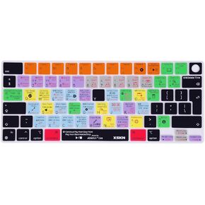 XSKN Ableton Live Shortcuts EU Version Silicone Keyboard Cover Skin for 2022 2023 2024 Apple M2 M3 Chip MacBook Air 13.6 inch (A2681 A3113) 15.3 inch (A2941 A3114) with Touch ID