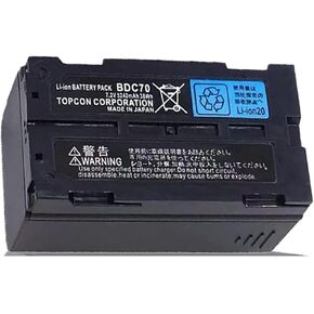 [1 حزمة] بطارية BDC70 7.2V 5240MAH لـ Topcon و Total Stations/GPS و GNSS مستقبلات