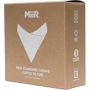 مرشحات القهوة Miir ، 100 Count - مرشح القهوة الورقية المتميزة لنكهة ثابتة وتنظيف سهلة ، مثالية لعشاق القهوة الصب