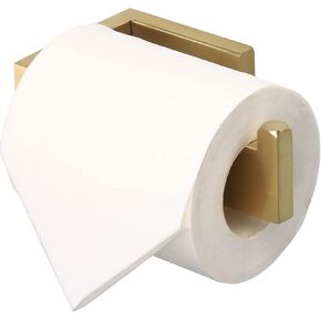 TocTen Toilet Paper Holder-Bathroom Tissue Holder Fit Big Roll Paper, Toilet Paper Roll Holder Wall Mounted Made of Thicken 304 Stainless Steel, Suitable for Bathroom, Kitchen, Office (5.9 in, Black)
