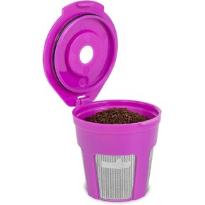 Cafe Fill Deluxe Reusable K Cup by Perfect Pod - Compatible with Keurig 1.0 2.0 Plus K-Duo K-Mini K-Select K-Compact K-Elite and Select Single Serve Coffee Makers (1)