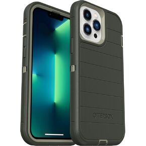 OtterBox iPhone 13 Pro Max & iPhone 12 Pro Max (Only) - Defender Series Screenless Edition Case - Blue Suede Shoes - Holster Clip Included - Microbial Defense Protection - Non-Retail Packaging