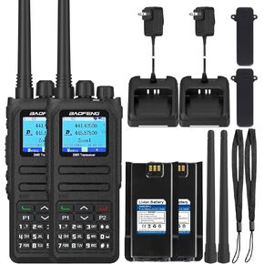 2 Pack BAOFENG DM-1701A DMR Radio Digital Analog Walkie Talkie GD-77 Dual Band 5W Long Range 3000CH Radio Upgrade Appearance of DM-1701
