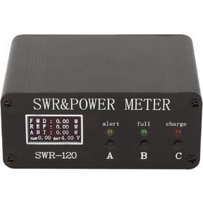 SWR & Power Meter, SWR-120 0.5‑120W Standing Meter Digital Display 1.8‑50MHz FM AM CW SSB Modes Short Power Meter