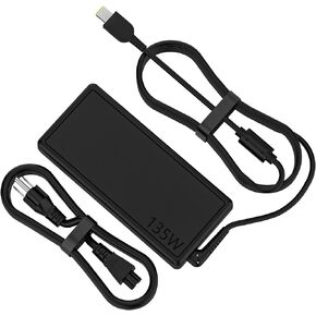 135W جديد شاحن الكمبيوتر المحمول النحيف الجديد مناسب لـ ThinkPad X1 Extreme Gen 2 P15V T15p T440p T470p T540p for Legion Y50 Y520 Y530 Y50P-70 Y520-15 4X20E50558 ADL1 35NDC2A 20V 6