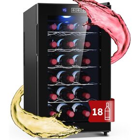 24 Inch Beverage Refrigerator, 190 Cans Built-in/Freestanding Beverage Cooler, Digital Memory Under Counter Beer Fridge with Glass Door, Safety Locks, Removeable Racks (Glass Door)