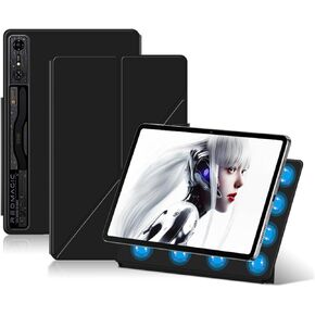 Magnetic Case for REDMAGIC Nova Gaming Tablet 10.9 inch,Powerful Magnetic Attachment, Lightweight,Auto Sleep/Wake，Tri-fold Transformable,Scratch Resistant，Durable Protection（Black）