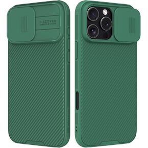 Nillkin for iPhone 16 Pro Max Case with Slide Camera Cover, [Full Camera Protection][Anti-Scratch] Military-Grade Protection, Anti-Fingerprint, Slim Phone Case for iPhone 16 Pro Max 6.9'' Black